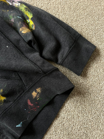 Ralph Lauren RL Custom Painted Grey Hoodie XL