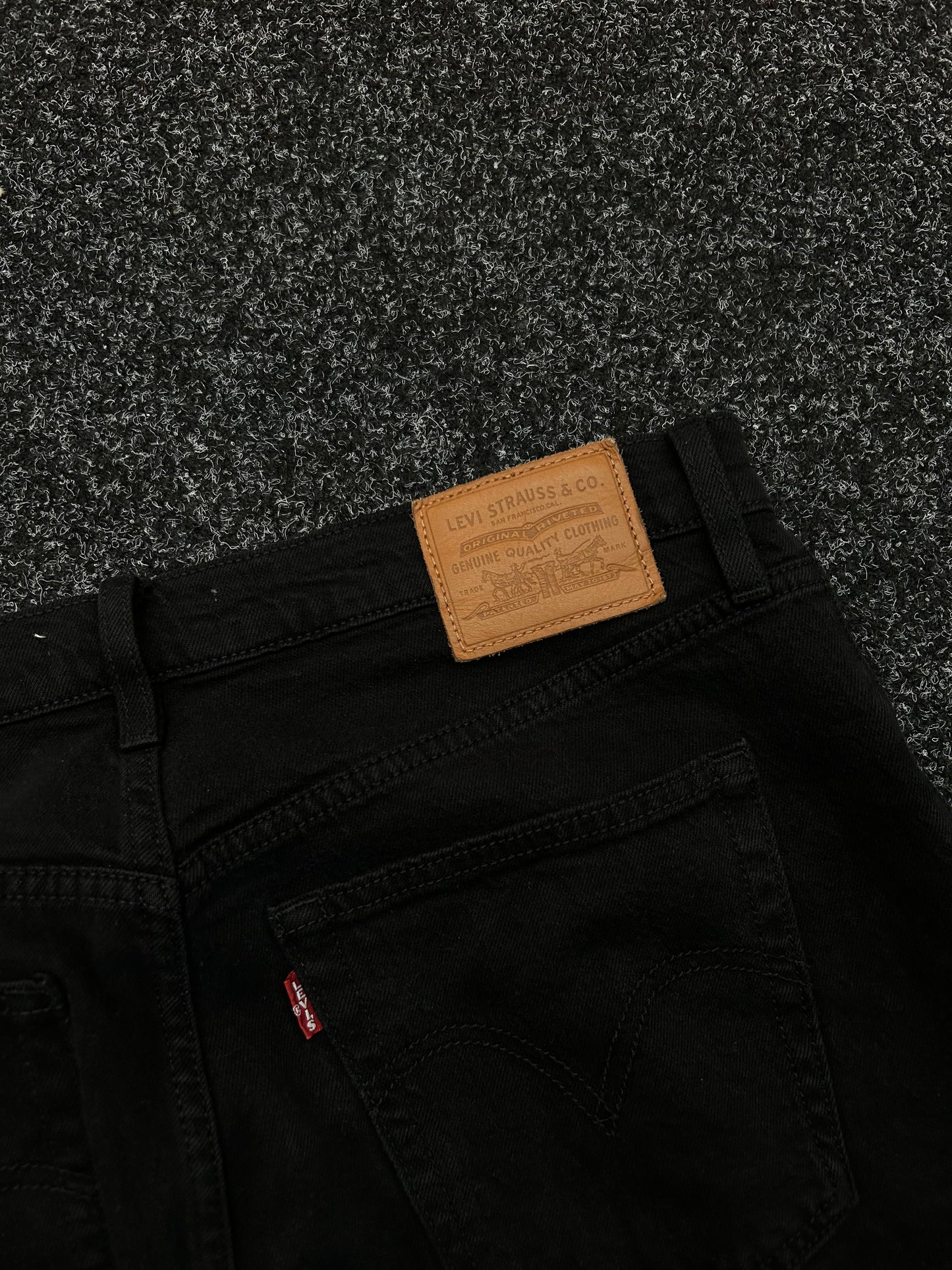Levi's Ribcage Straight Baggy Pants Black size 33