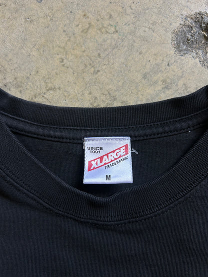 black XLarge Embroidered t-shirt Size Large Black