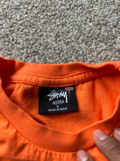 Stussy Cactus Tee Dress, which is a streetwear garment featuring a prominent cactus graphic design Orange 8