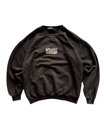 MEN'S DIOR PATCH OVERSIZED CREWNECK SWEATSHIRT Large