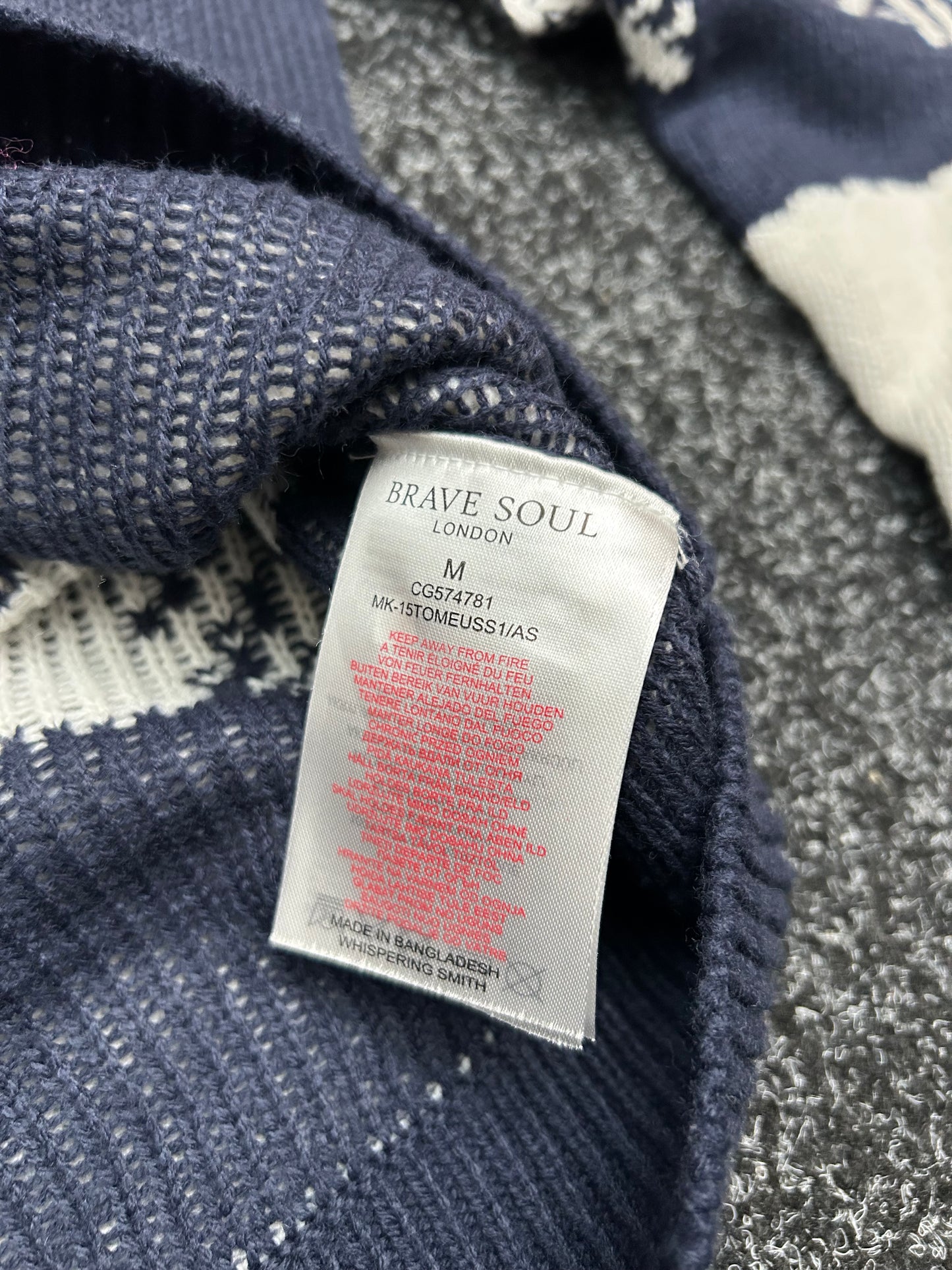 Brave Soul Christmas Acrylic Jumpers