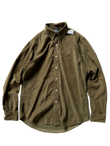 Ralph Lauren RL Faded Longsleeve Corduroy Polo Large