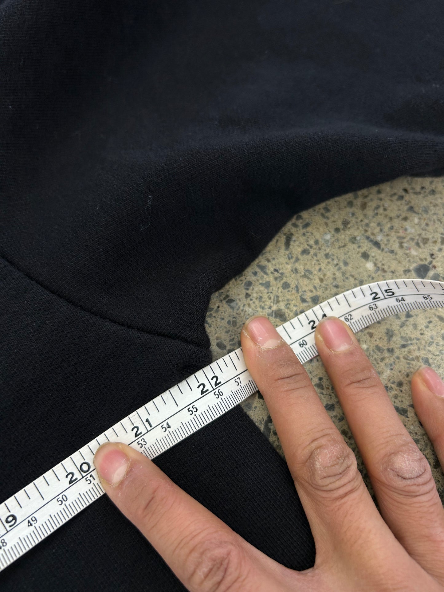 black Lower Billie hoodie featuring a tonal cursive logo on the chest.Large