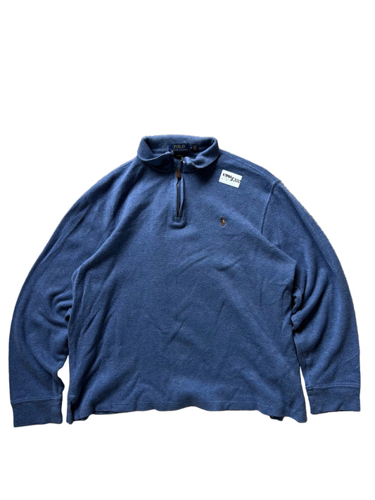 Ralph Lauren quarter zip long sleeve Blue Polo