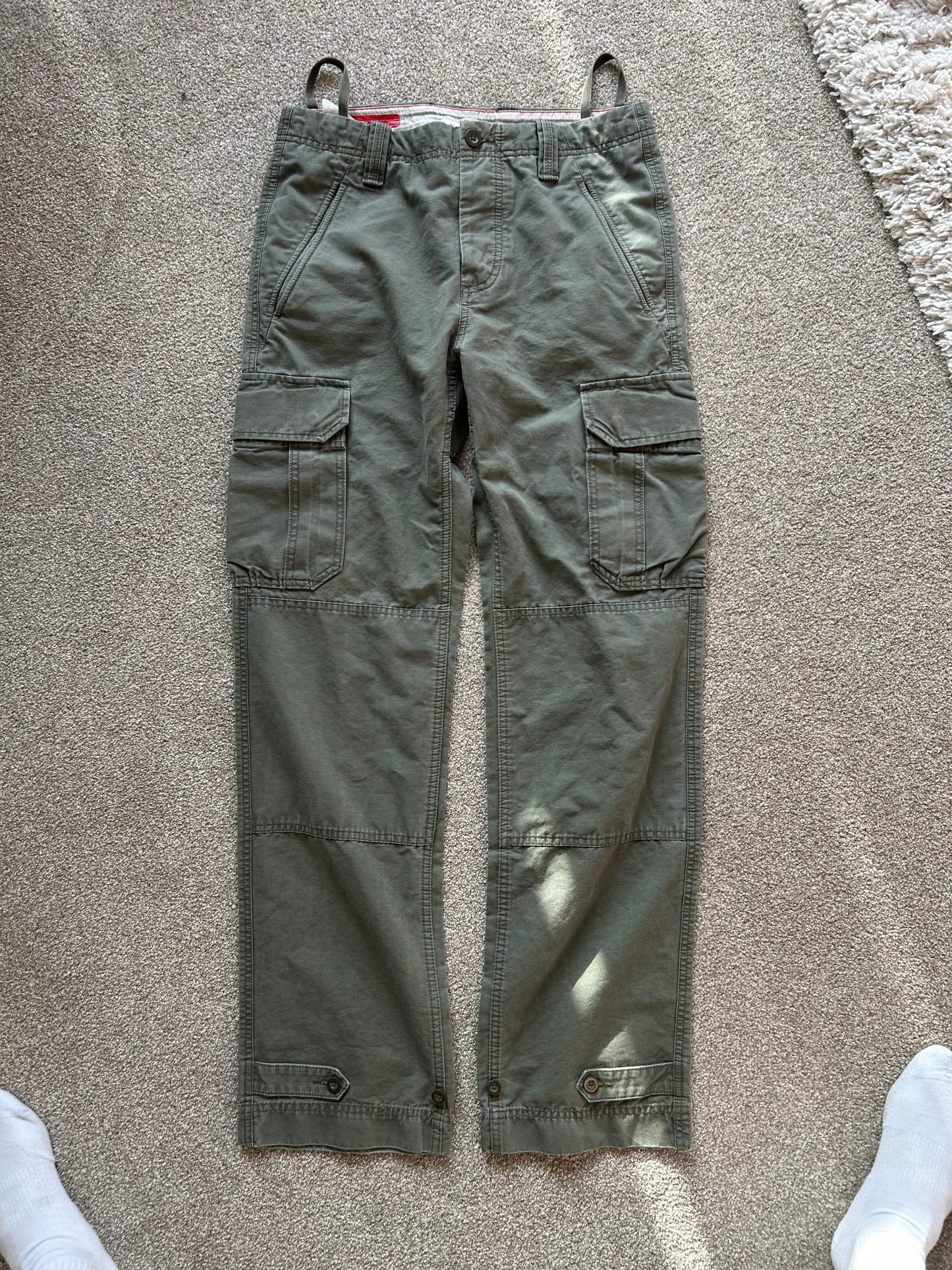 Gap Vintage Utility Cargo Pants Double Knee Olive size 30
