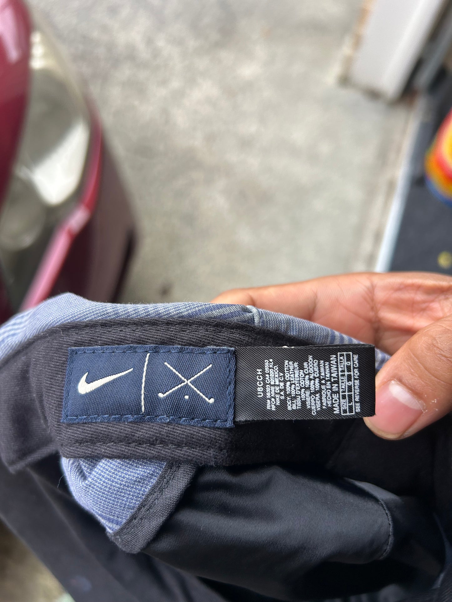 Nike plaid flat cap Golf Beret