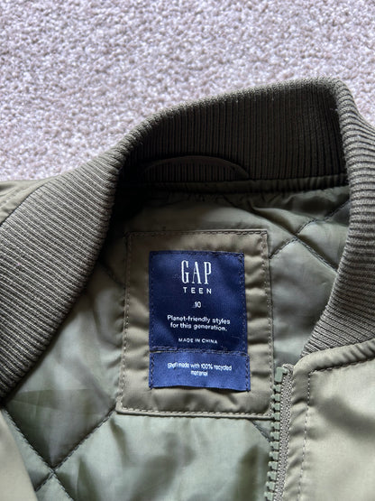 Gap Olive Bomber Jacket size Extra Small