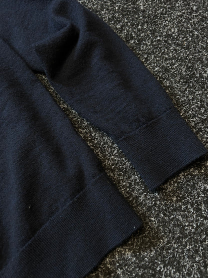 Skyland ZQrx Merino Crew Medium Navy Blue Sweater