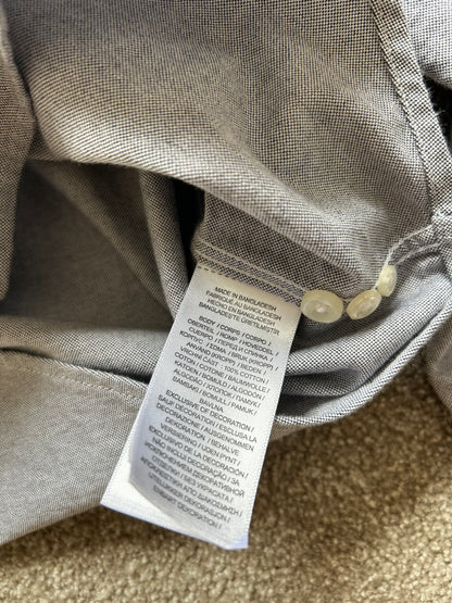 RL Polo Custom Fit LongSleeve Grey XL