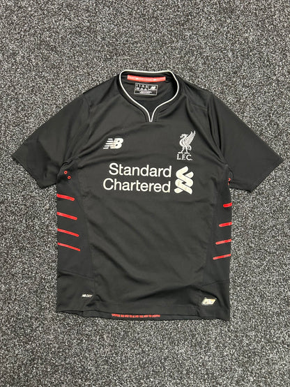 2016-17 Liverpool New Balance Away Shirt Black Small