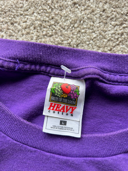 vintage Fruit of the Loom Baltimore Ravens Super Bowl XXXV Champions Purple Large