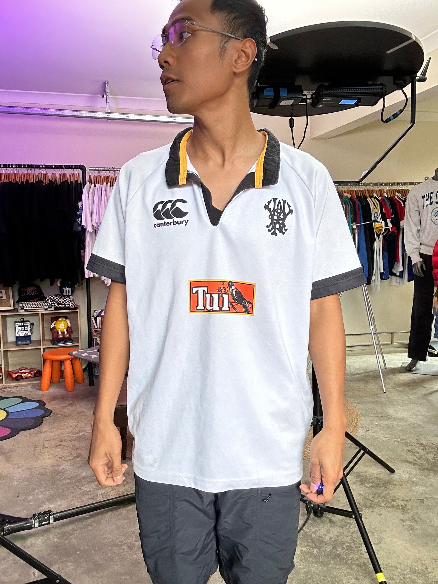 2008 Wellington Player Issue No 5 Rugby Union Shirt Adults XL White