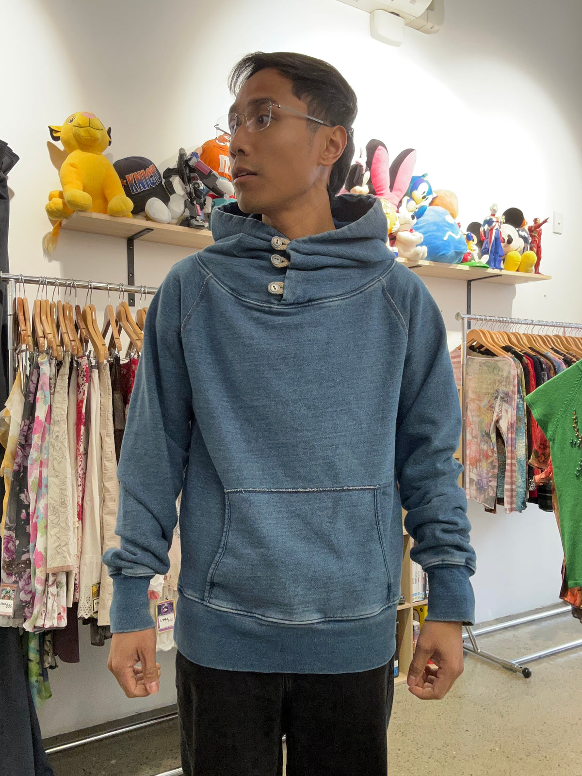 Kapital Surf Hoodie Indigo Small