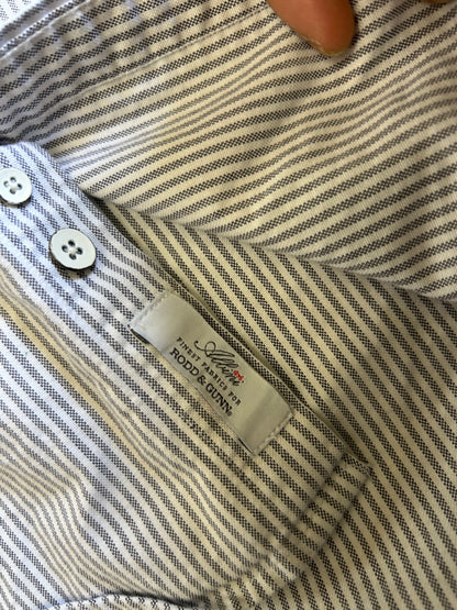 men's long-sleeve striped button-down shirt by Rodd & Gunn Oxford Small