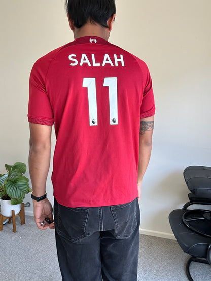 Liverpool FC home shirt Mohamed Salah, number 11. 
2023-2024 season kit Red Small