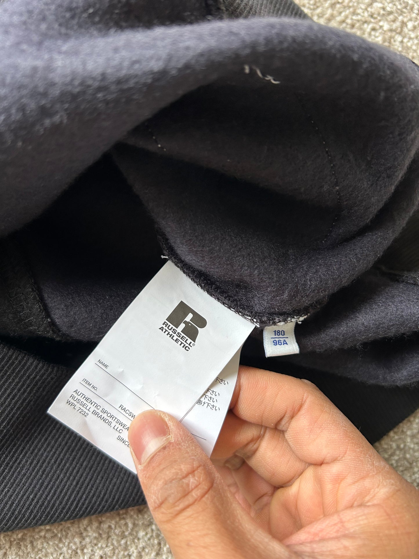 AAPE x Russel Athletic XL Grey Two tone