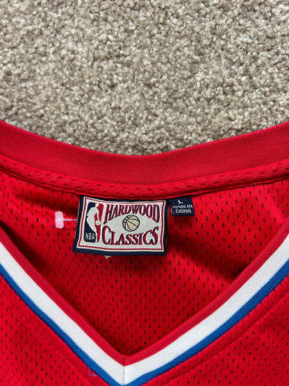 Julius Erving Philadelphia 76ers NBA Hardwood  Classics Large Red Sixers