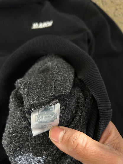 XLarge Text Sweat Black Hoodie, a streetwear staple made from 475GSM heavyweight cotton Medium