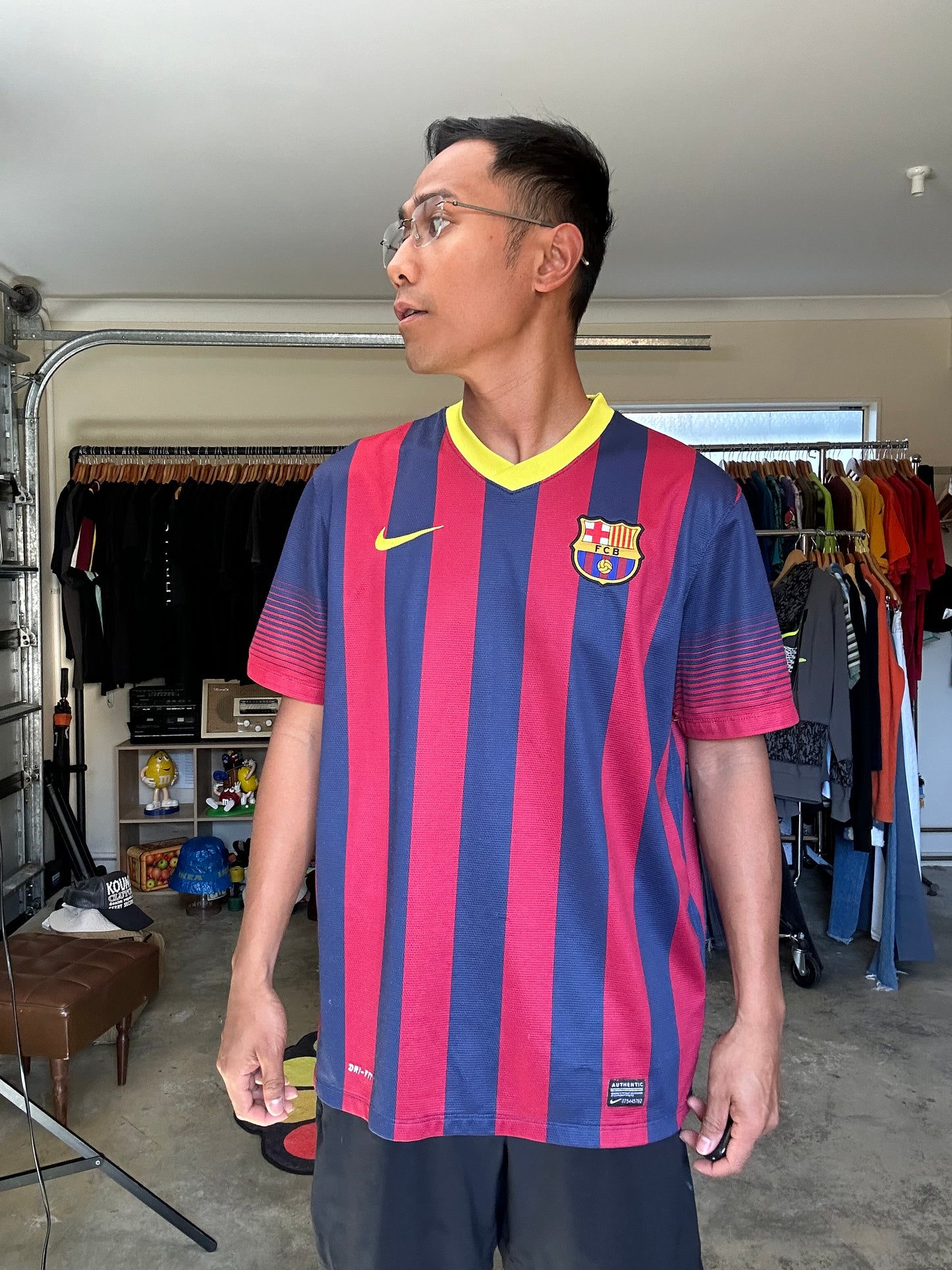 Nike FC Barcelona home shirt from the 2013/14 season Red Large