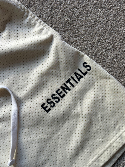 Fear of God Essentials Graphic Mesh Drawstring Shorts
Cream Medium
