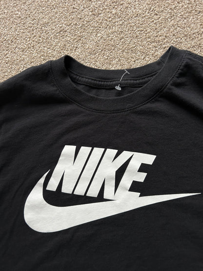 Nike Center Swoosh Black Athletic Fit Short Sleeve T-Shirt Mens Size Large
