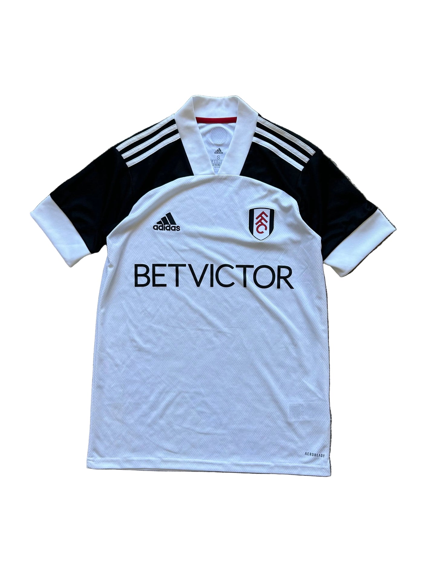 Adidas Fulham FC 2020-21 home football shirt White Small