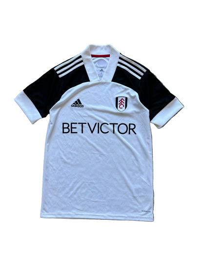 Adidas Fulham FC 2020-21 home football shirt White Small