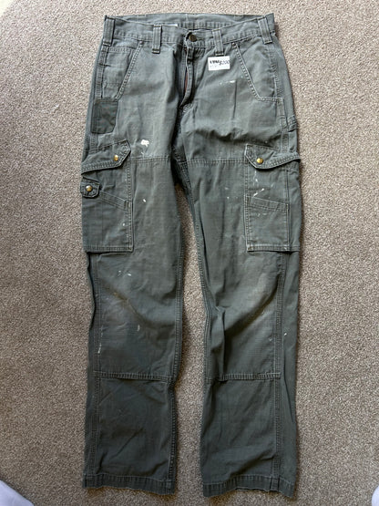 Vintage Carhartt Moss Green Pants size 32 waist 42 Length