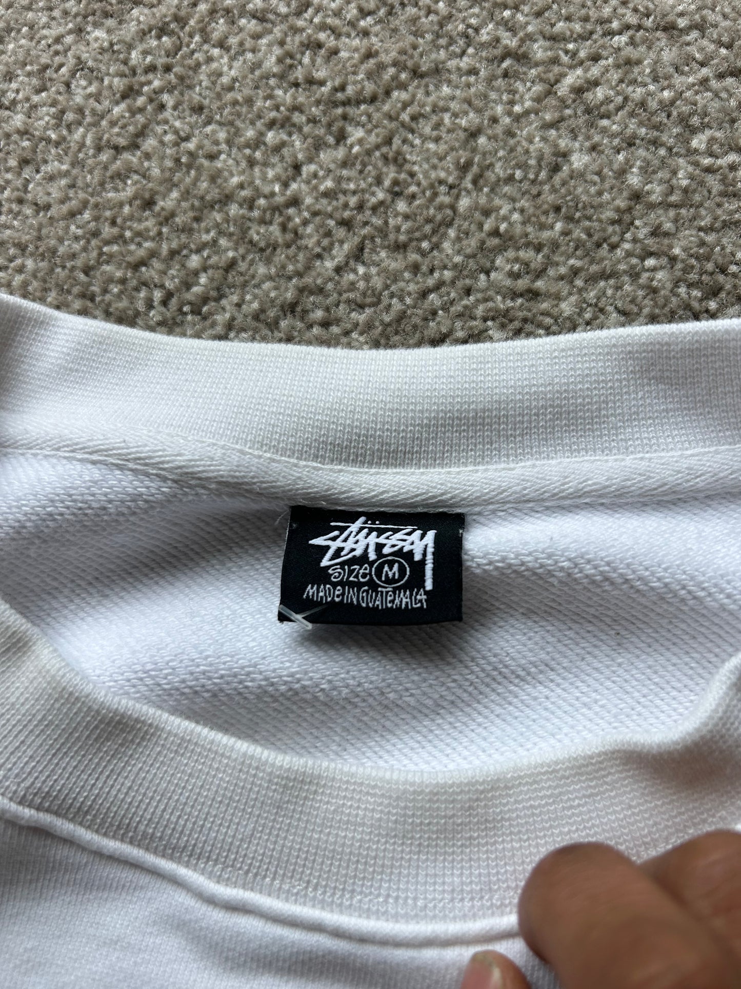 white Stüssy Venus Stussy Crewneck sweatshirt Mediun