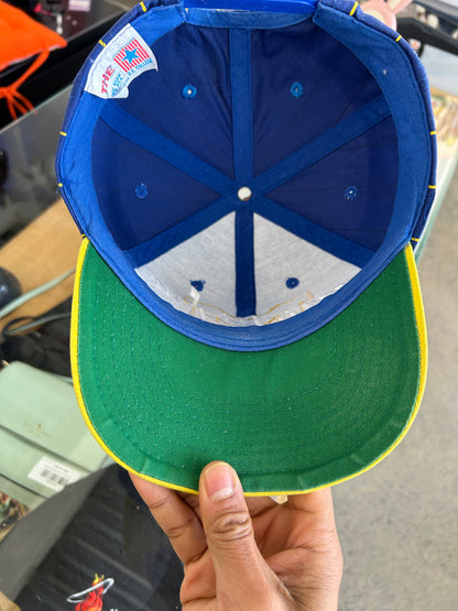 Vintage University of Michigan Wolverines Pinstripe Script Snapback Hat