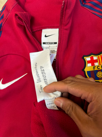 Nike Barcelona Academy Pro Anthem training jacket in noble red and deep royal blue XS
