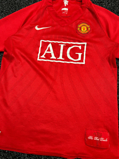 2007-08 Nike Manchester United Home Jersey XSmall 8/10 Condition