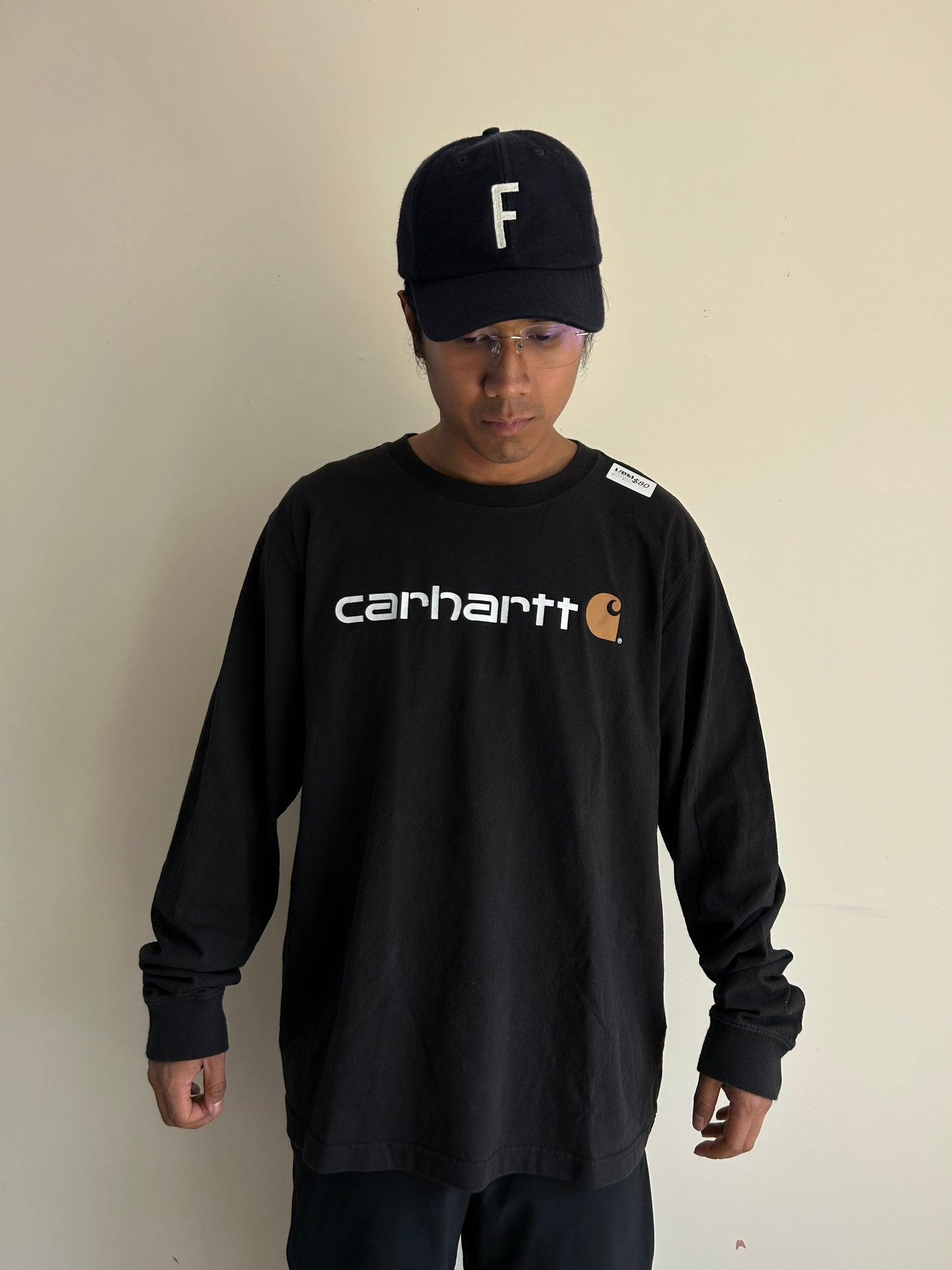 Carhartt Black Script Longsleeve Large