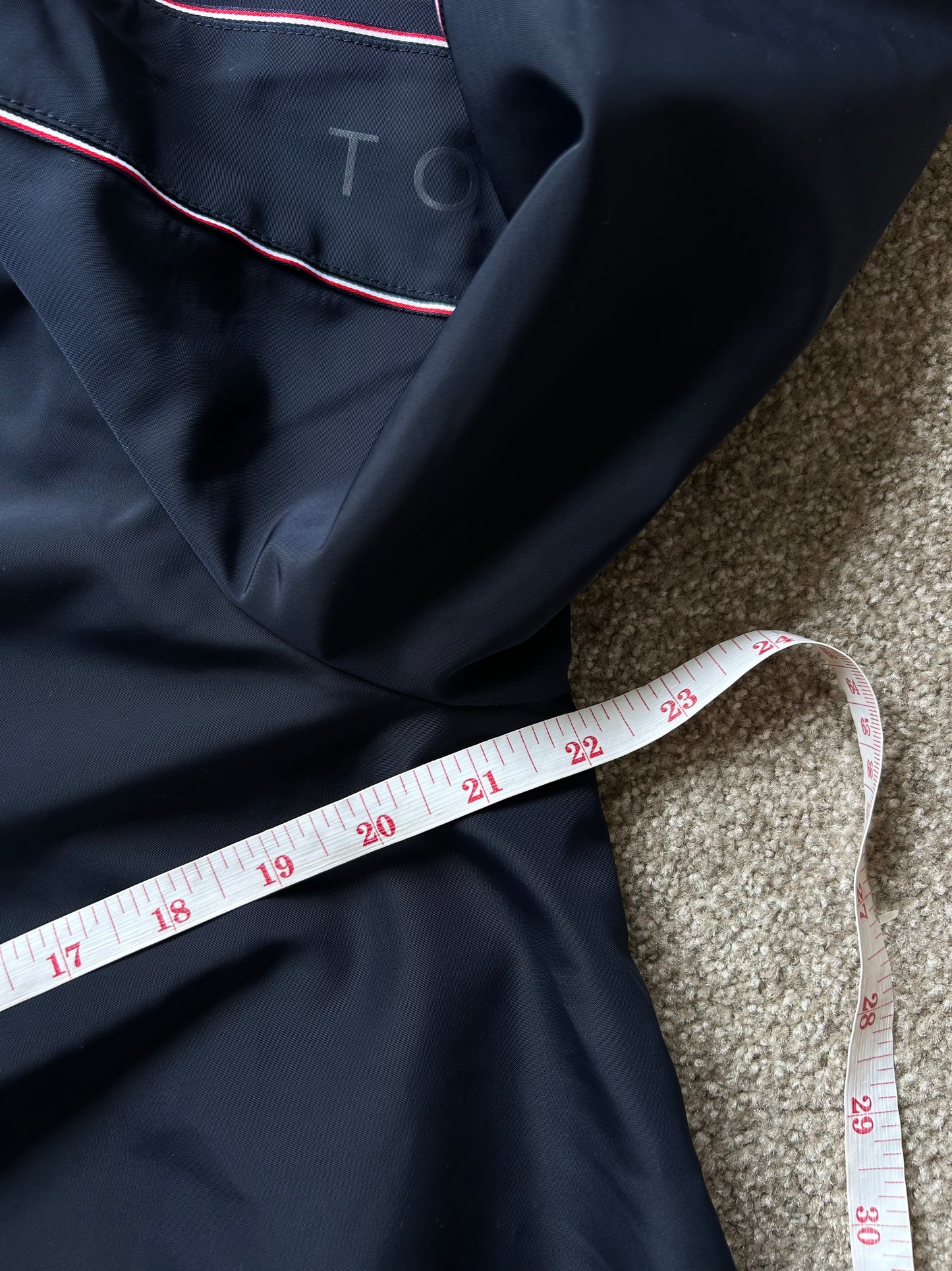 Tommy Hilfiger Windbreaker Hoodie Jacket Small Navy Blue