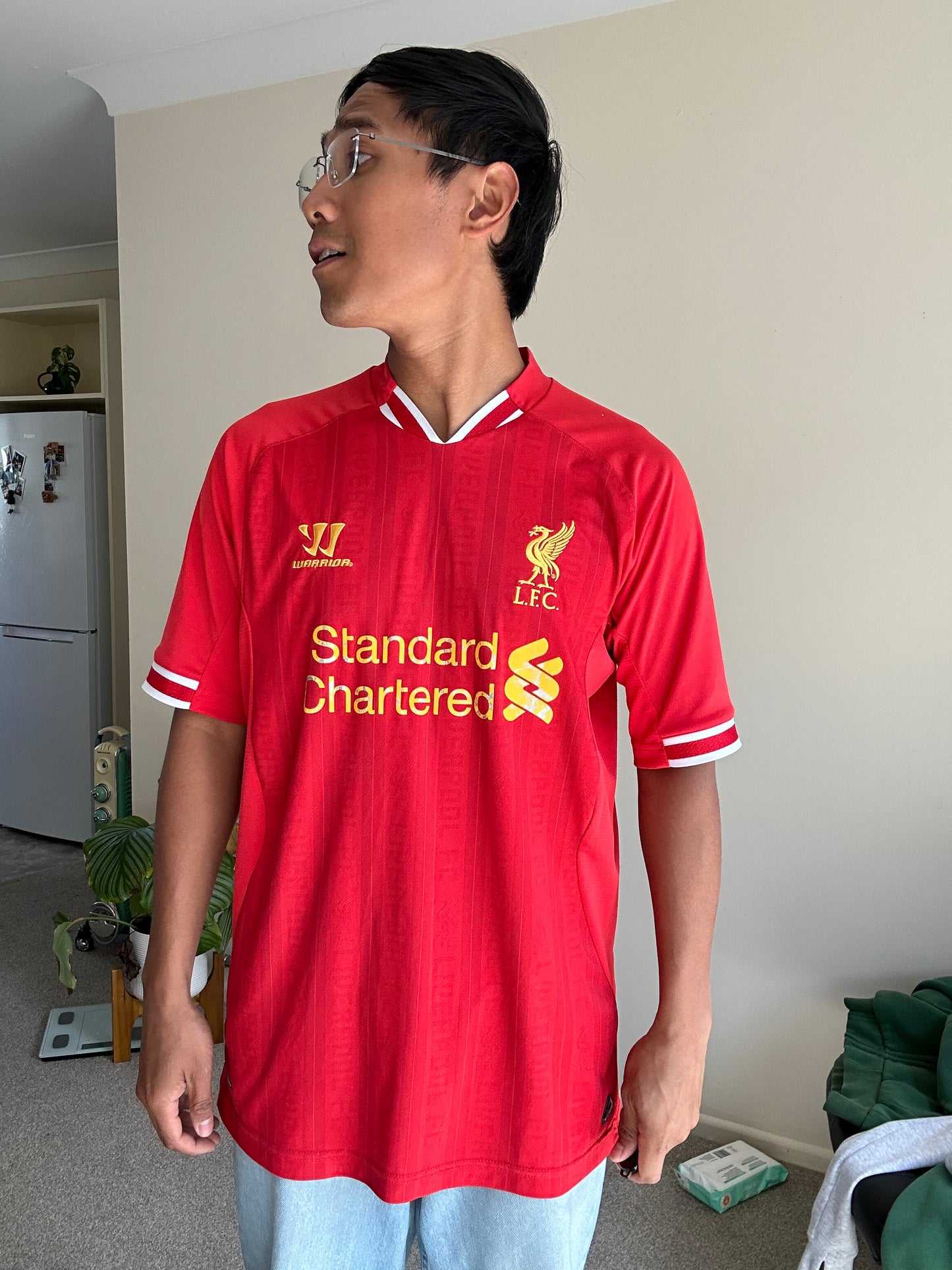 official Warrior Liverpool FC 2013-2014 season home jersey Red Large