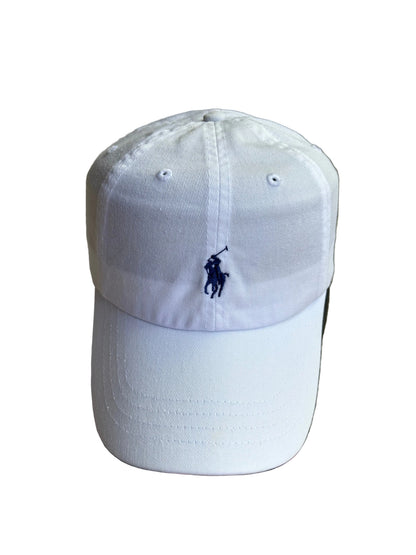 Polo Ralph Lauren RL white cotton chino ball cap