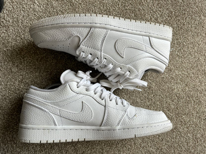 Jordan Air Jordan 1 Low "Triple White" Size 8 Mens Eu 41 ,26CM