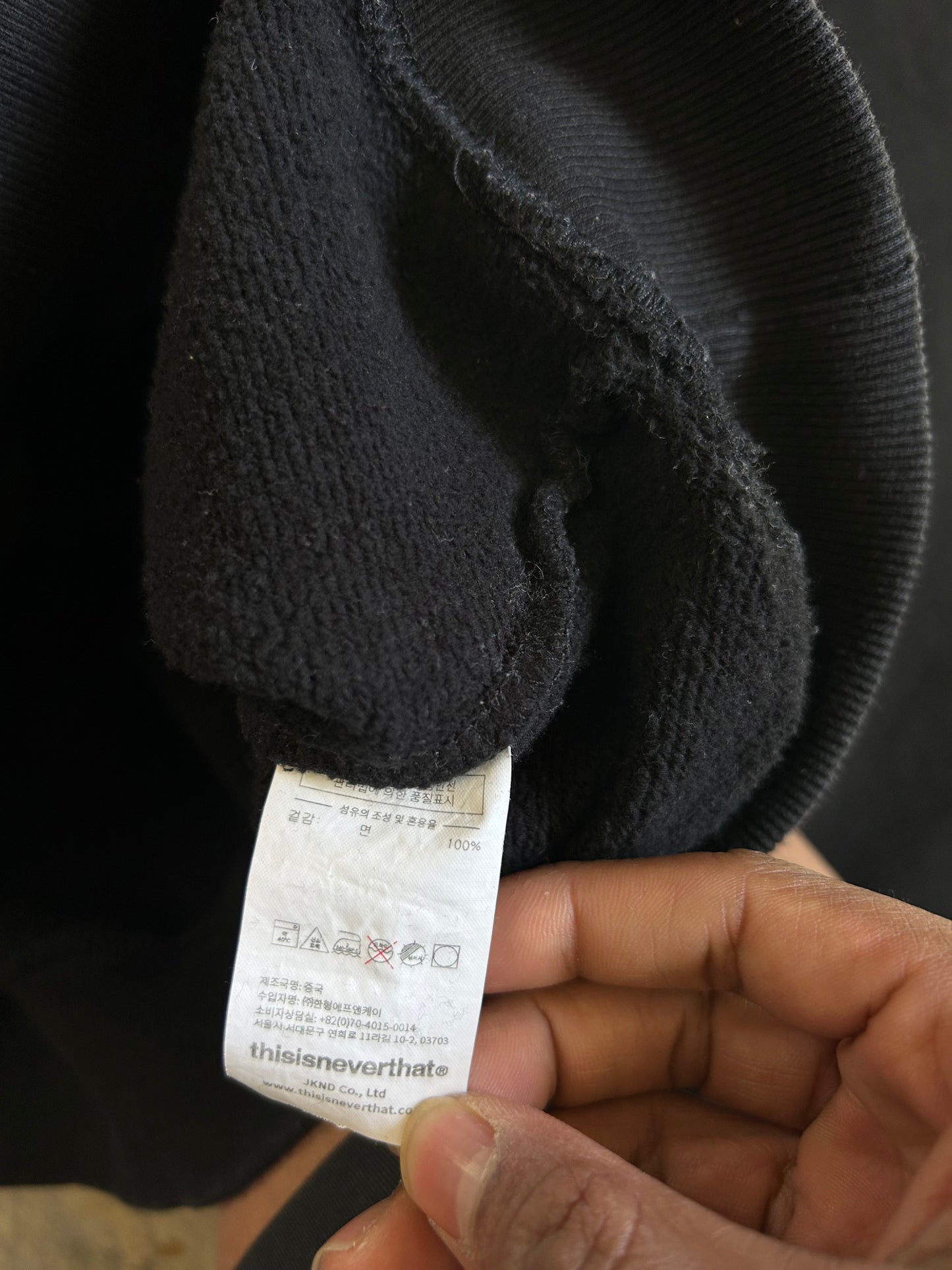 thisisneverthat T-Logo Crewneck in black XL Black Embroid