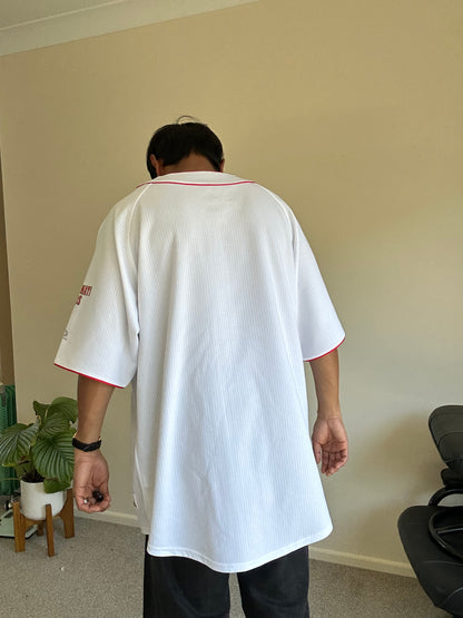 Cincinnati Reds baseball jersey, similar to the True Fan officially licensed MLB top XL White