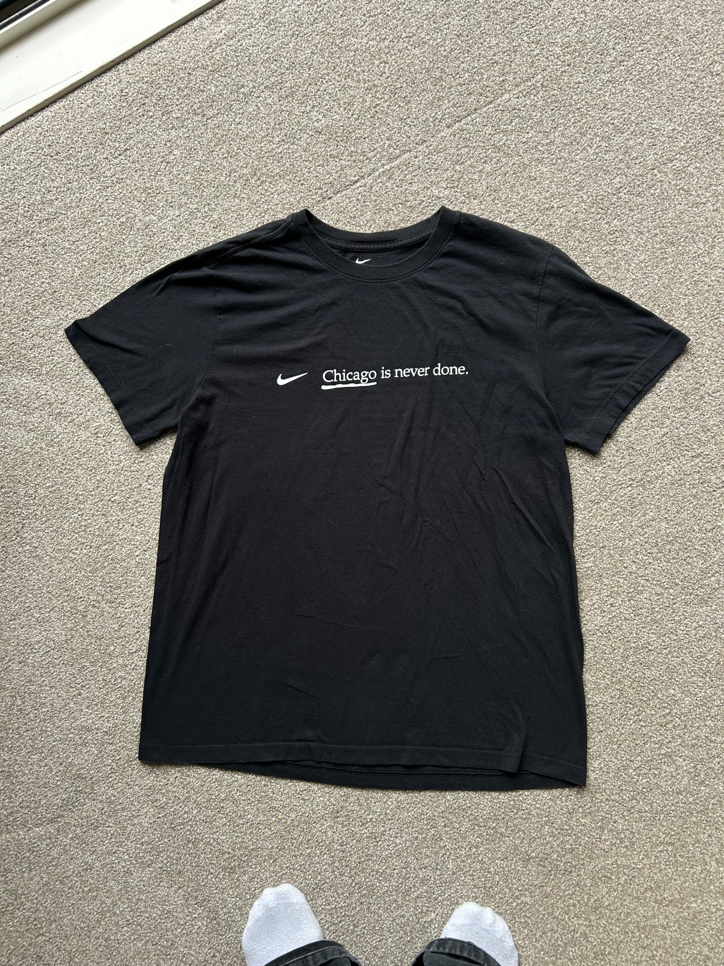 Nike Chicago Black Tee Large