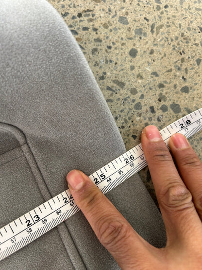Heavy weight gray zip-up hoodie is likely an oversized Medium