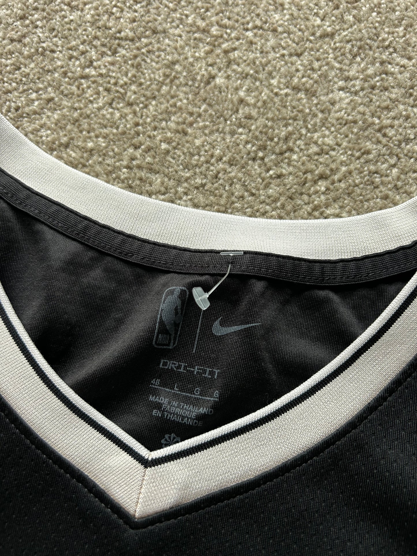 black Nike Kevin Durant Brooklyn Nets #7 Icon Edition Swingman jersey 2022 Large