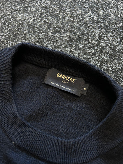 Skyland ZQrx Merino Crew Medium Navy Blue Sweater