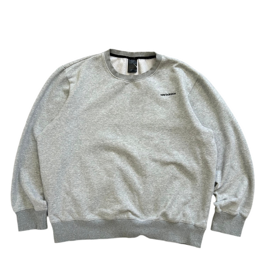 New Balance Script Embroidered Grey Sweatshirt XL