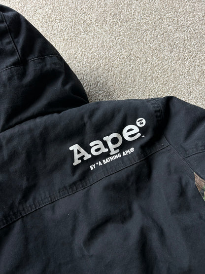 AAPE Hoodie Puffer Small Black Camo (OFF)