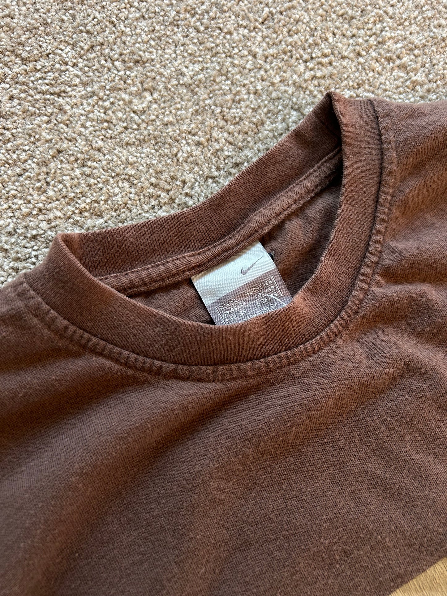 Vintage Nike Paris Tee Brown XL