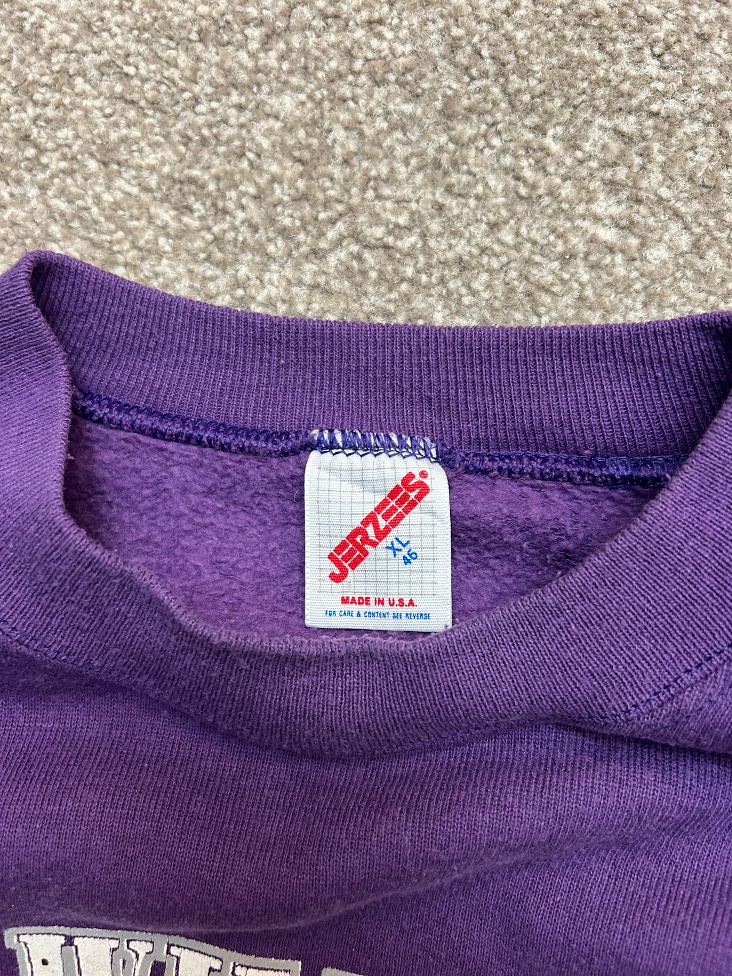 Vintage 90s Kansas State Wildcats crewneck sweatshirt size Large Jerzees Tag