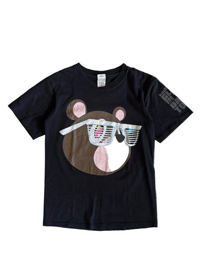 black Anvil Tag t-shirt 2007 vintage item from Kanye West's Glow in the Dark Tour, featuring the iconic Graduation bear graphic designed by Takashi Murakami Small