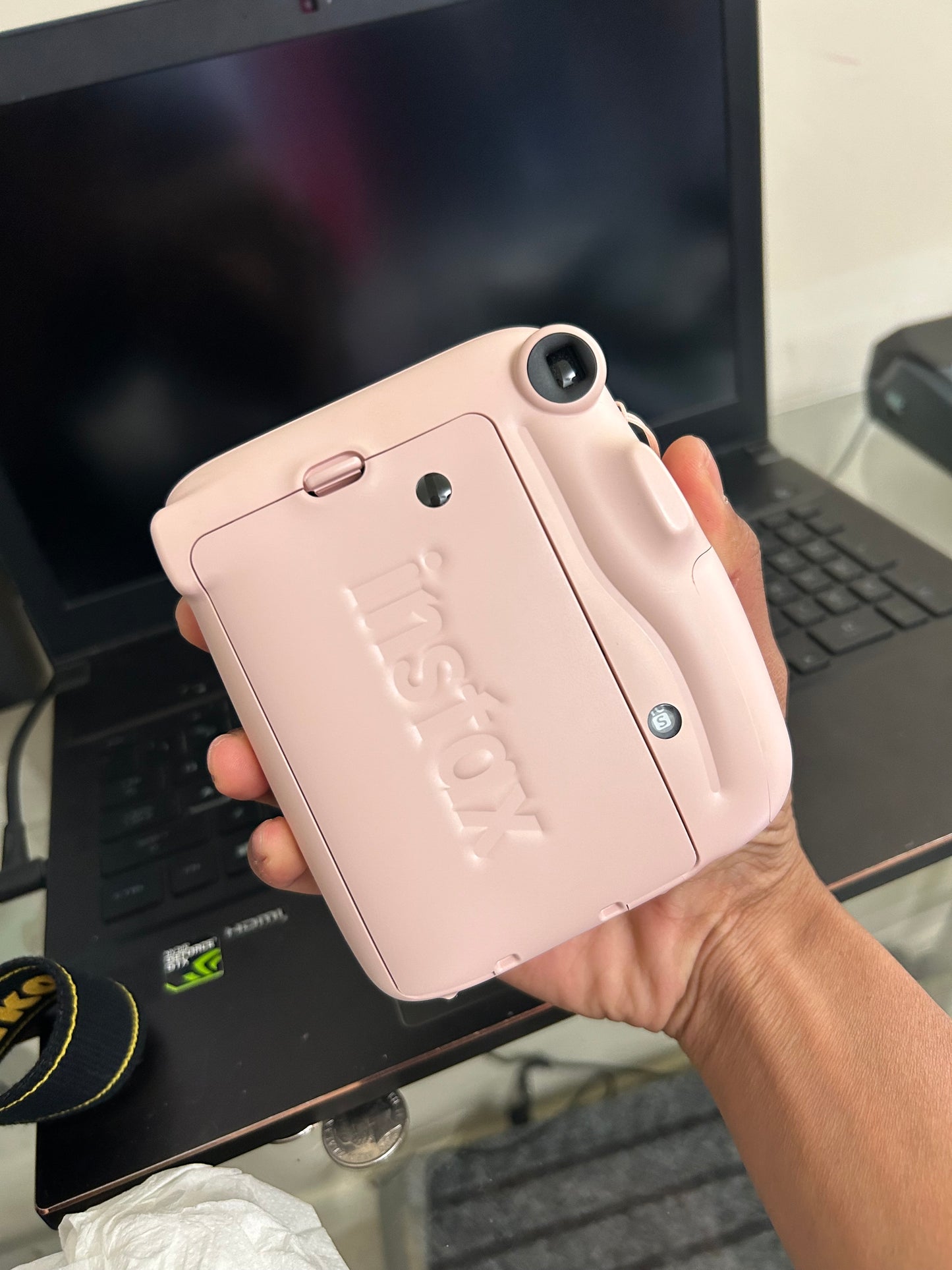 Fujifilm Instax Mini 11 Instant Film Camera in pastel pink